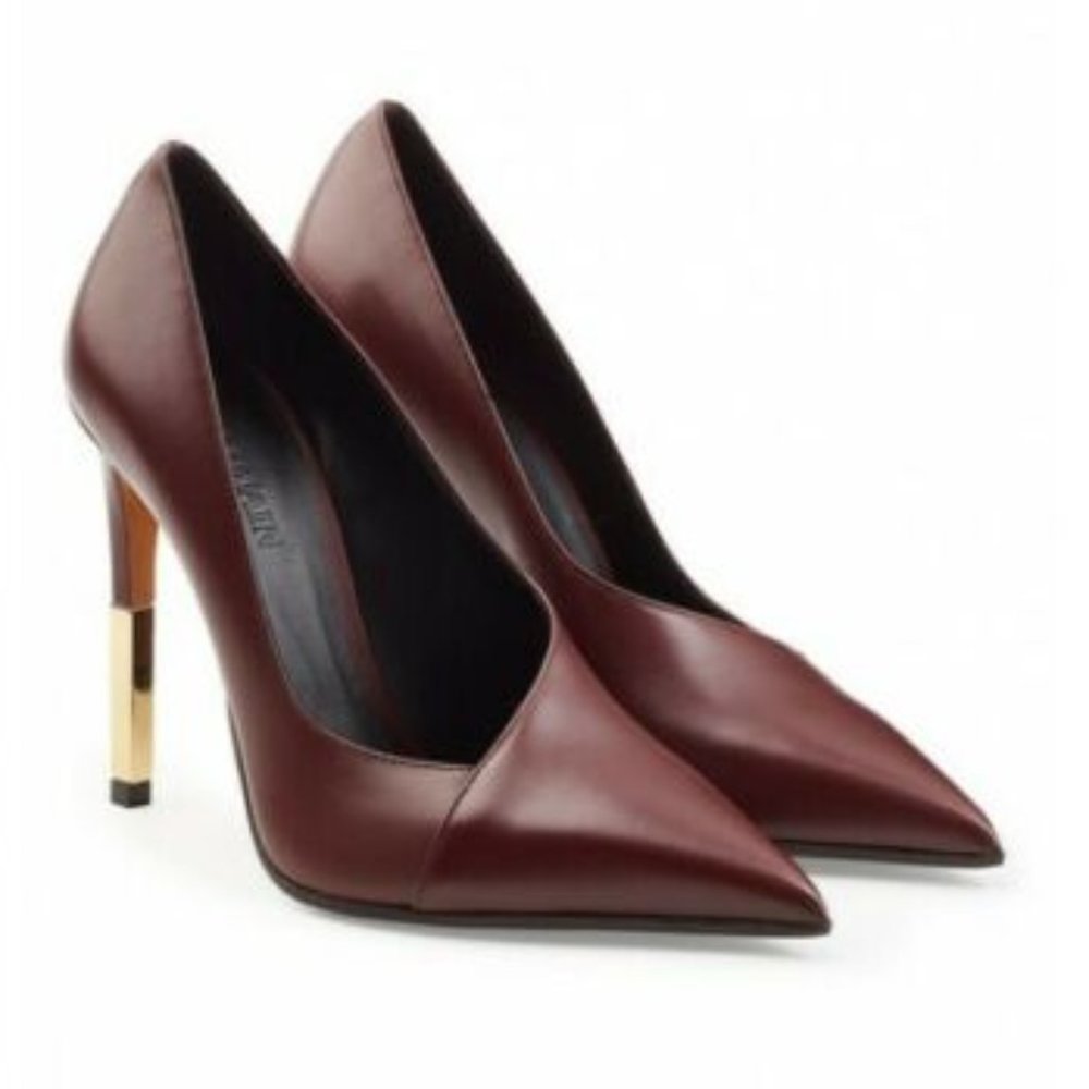 NWOB BALMAIN AGNES WOMAN PUMPS 39EU/9USA 4.5”gold